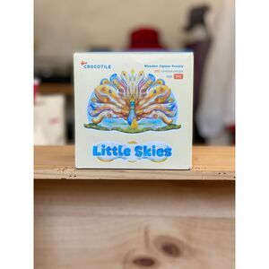 Crocotile Peacock Multicolor 280 Piece Laser-Cut Wooden Jigsaw Puzzle 20" x 13"